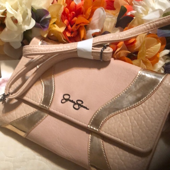 Jessica Simpson crossbody in bronze and mauve. NWT - Picture 1 of 6